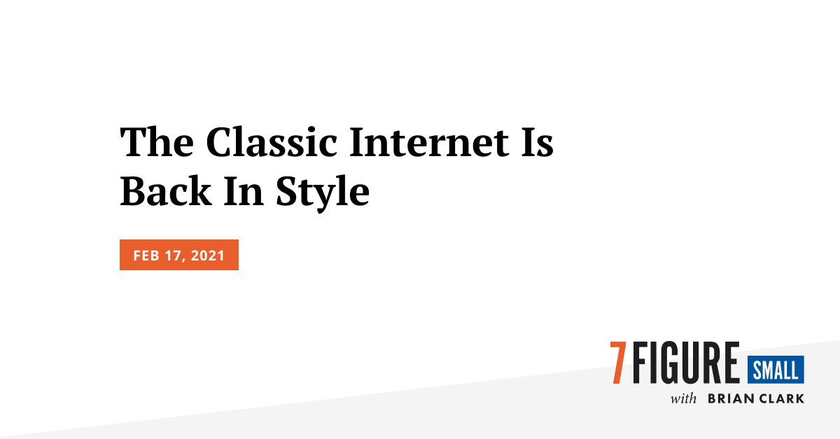The Classic Internet Is Back In Style